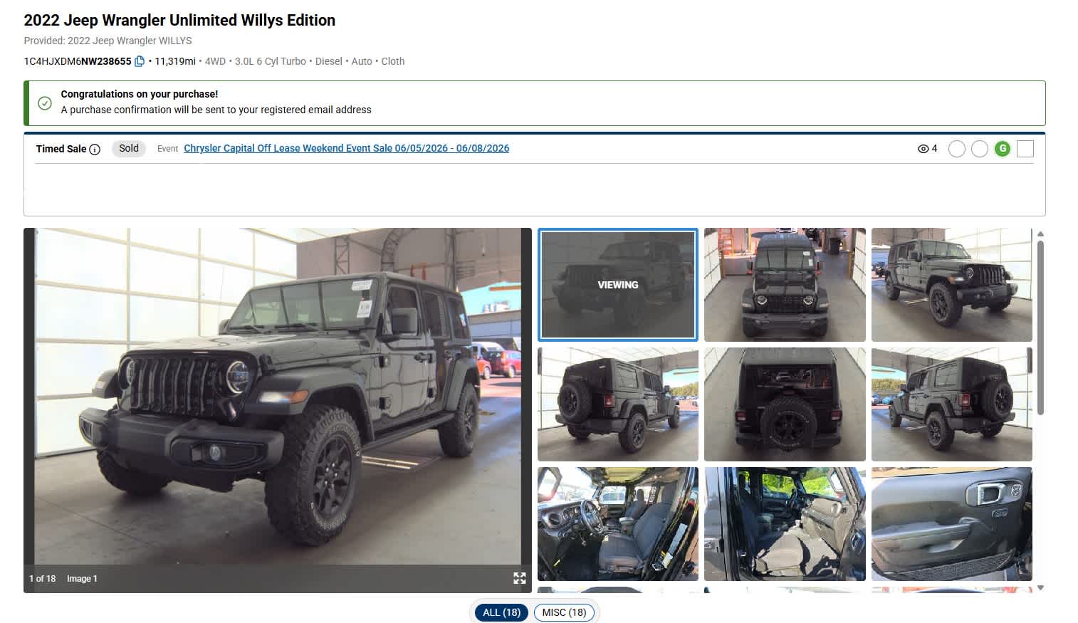 2022 Jeep Wrangler Unlimited Willys 4x4