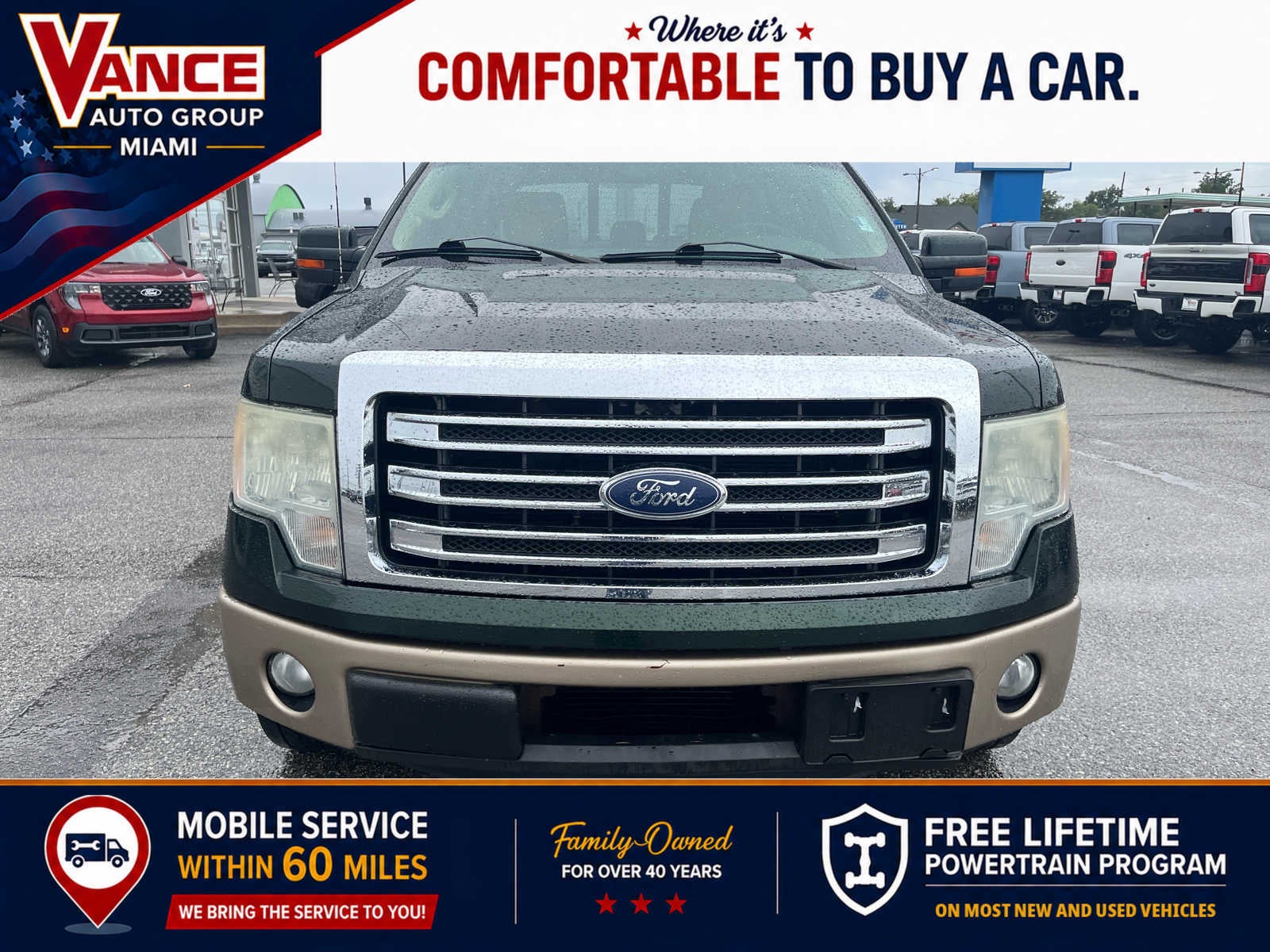 Used 2013 Ford F-150 Lariat with VIN 1FTFW1CT5DFB44151 for sale in Miami, OK