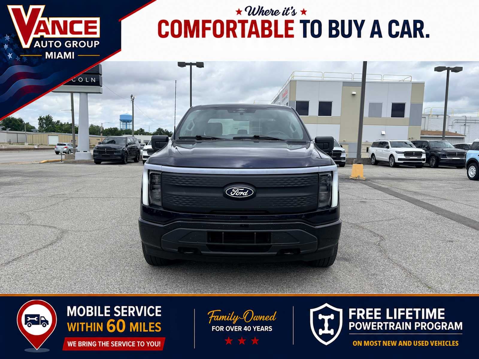 Used 2025 Ford F-150 Lightning XLT with VIN 1FTVW3LK7SWG06009 for sale in Miami, OK
